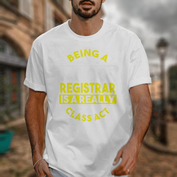 School Registry Student Enrollment Back To School Registrar Premium Unisex T-Shirt