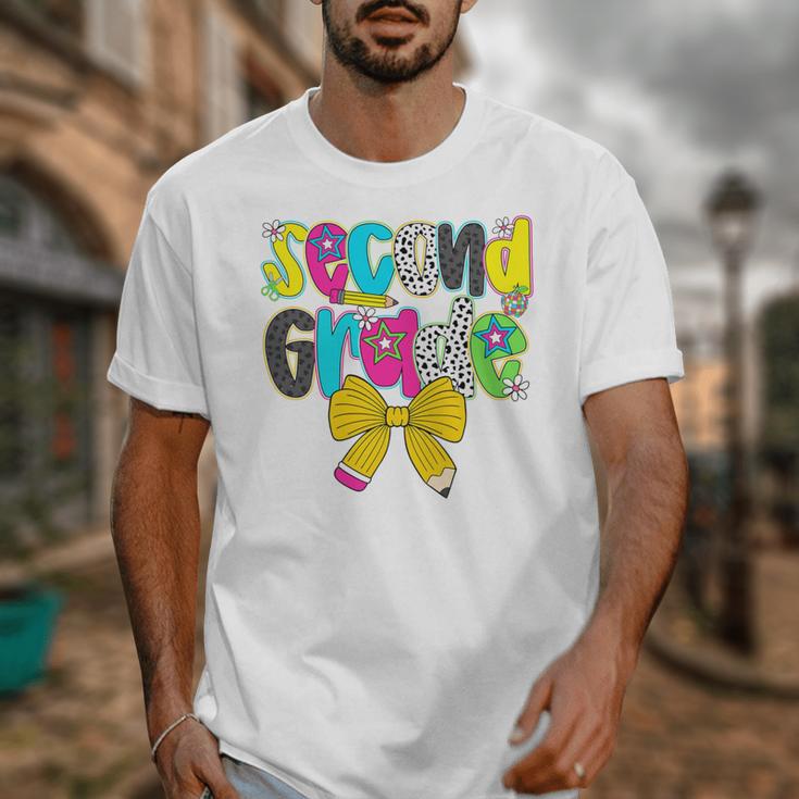 Second Grade Coquette Bow First Day Of School Back To School Performance Unisex T-Shirt Second Grade Coquette Bow First Day Of School Back To School Performance Unisex T-Shirt