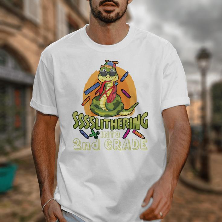 Slithering Into 2nd Grade First Day Back To School Snake Performance Unisex T-Shirt Slithering Into 2nd Grade First Day Back To School Snake Performance Unisex T-Shirt