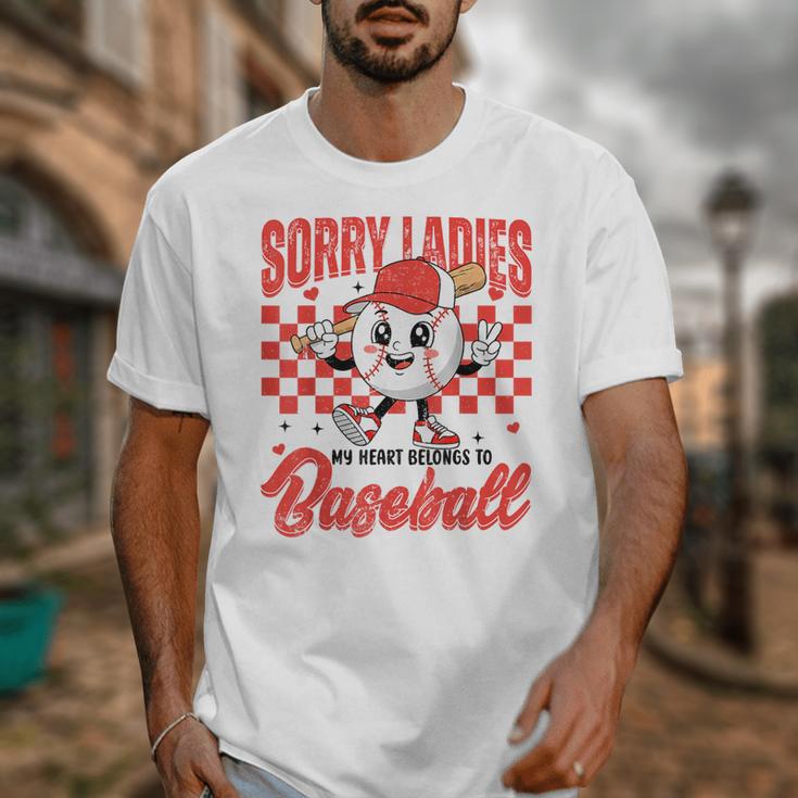 Sorry Ladies My Heart Belongs To Baseball Valentines Boys Unisex T-Shirt Sorry Ladies My Heart Belongs To Baseball Valentines Boys Unisex T-Shirt