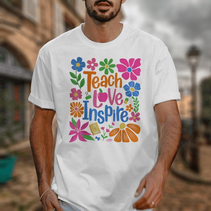 Teach Love Inspire Back To School Unisex T-Shirt