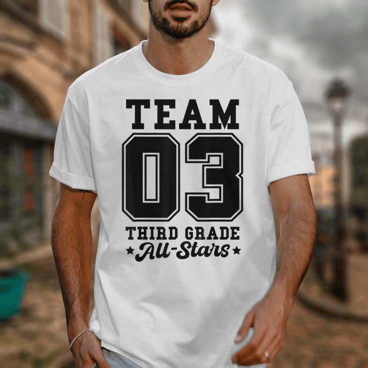 Team 3rd Grade All-Stars Back To School Sports Jersey Unisex T-Shirt
