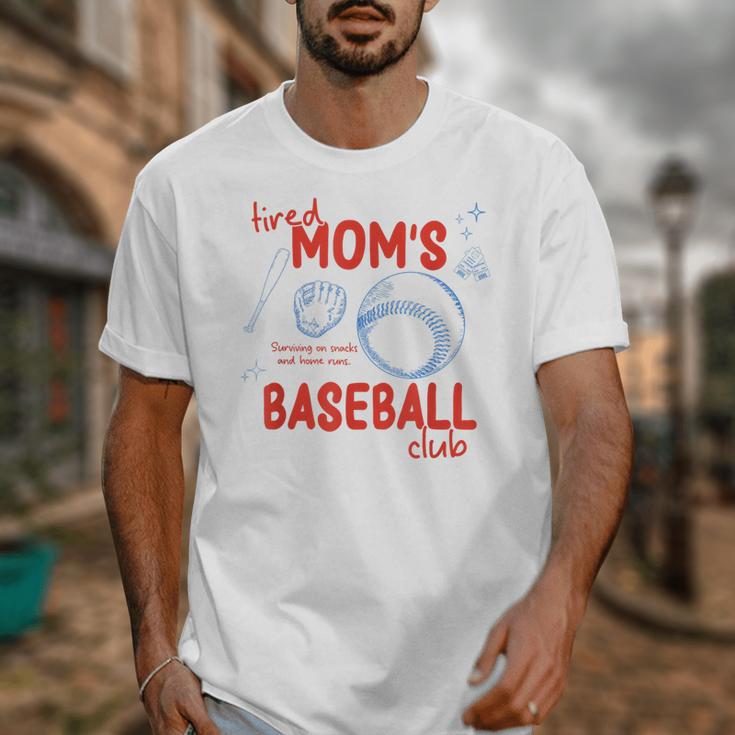 Tired Baseball Mom Club Baseball Mama Mother's Day Unisex T-Shirt Tired Baseball Mom Club Baseball Mama Mother's Day Unisex T-Shirt