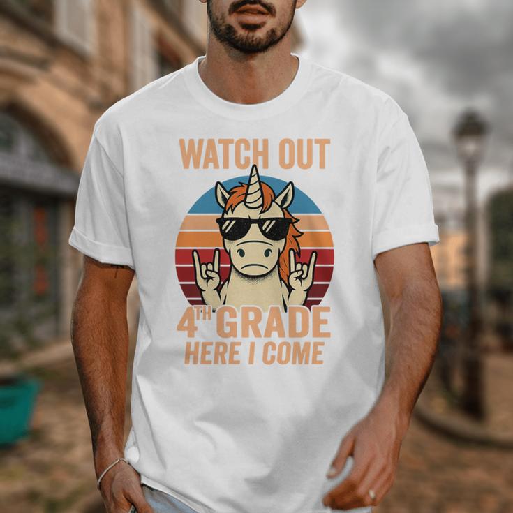 Watch Out Fourth Grade 2026 Back To School 4th Grade Boys Premium Tri-Blend Unisex T-Shirt Watch Out Fourth Grade 2026 Back To School 4th Grade Boys Premium Tri-Blend Unisex T-Shirt