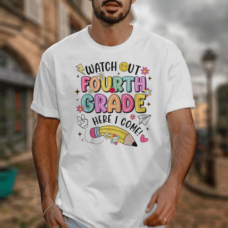 Watch Out Fourth Grade Here I Come Shirt Kids Back To School Unisex T-Shirt Watch Out Fourth Grade Here I Come Shirt Kids Back To School Unisex T-Shirt