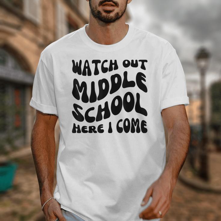 Watch Out Middle School Here I Come Funny Back To School Unisex T-Shirt