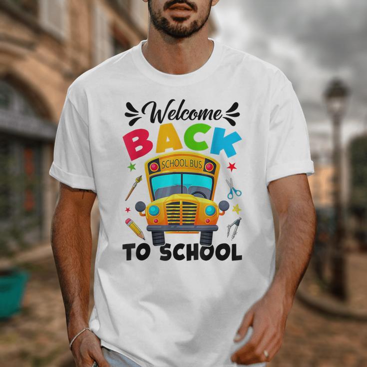 Welcome Back To School Outfit School Bus Driver Unisex T-Shirt Welcome Back To School Outfit School Bus Driver Unisex T-Shirt