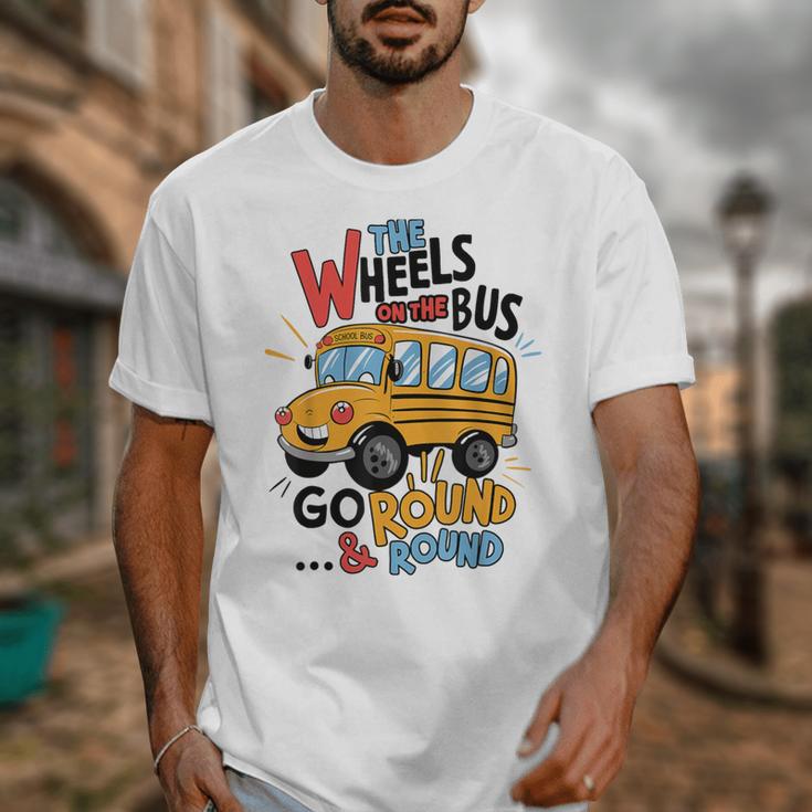 The Wheels On The Bus Toddler Kids Back To School Unisex T-Shirt