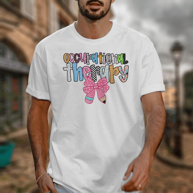 Women Occupational Therapy OT Pencil Bow Back To School COTA Unisex T-Shirt Women Occupational Therapy OT Pencil Bow Back To School COTA Unisex T-Shirt