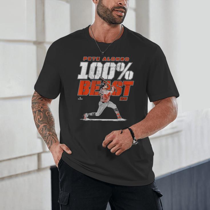 100 Beast Pete Alonso Baltimore Baseball MLBPA Unisex T-Shirt 100 Beast Pete Alonso Baltimore Baseball MLBPA Unisex T-Shirt