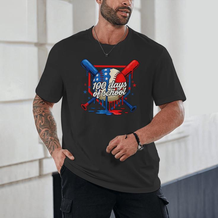 100 Days Of School 100th Day Youth Drip Baseball Boys Kid Unisex T-Shirt 100 Days Of School 100th Day Youth Drip Baseball Boys Kid Unisex T-Shirt