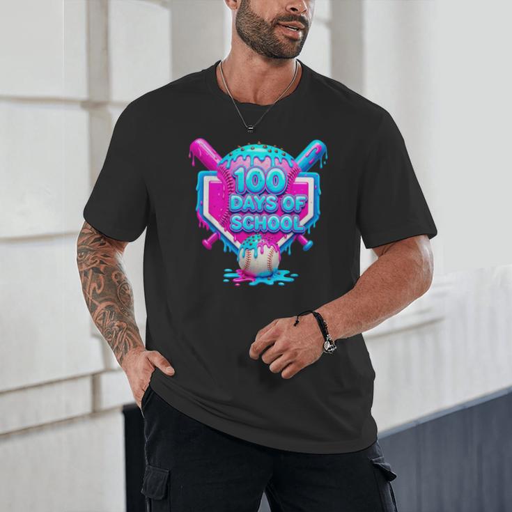 100 Days Of School Baseball Drip 100 Days For Boys And Kids Unisex T-Shirt 100 Days Of School Baseball Drip 100 Days For Boys And Kids Unisex T-Shirt