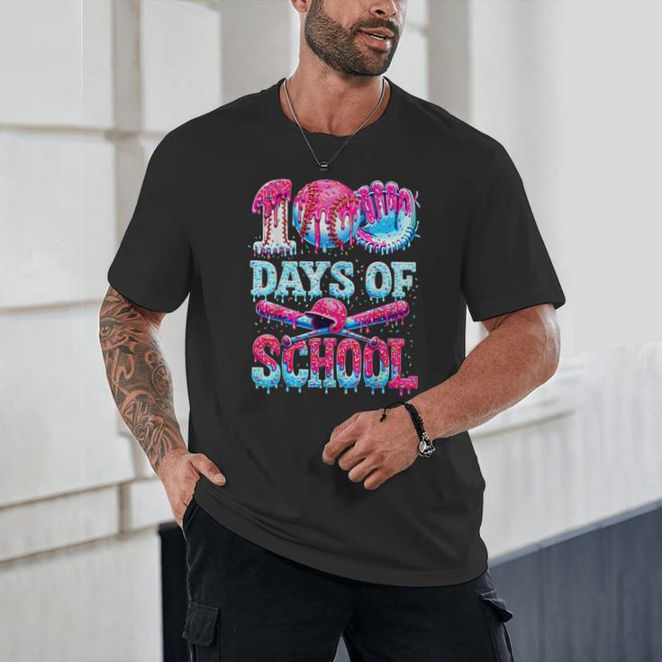 100 Days Of School Baseball Ice Cream Drip For Boys Kid Unisex T-Shirt 100 Days Of School Baseball Ice Cream Drip For Boys Kid Unisex T-Shirt