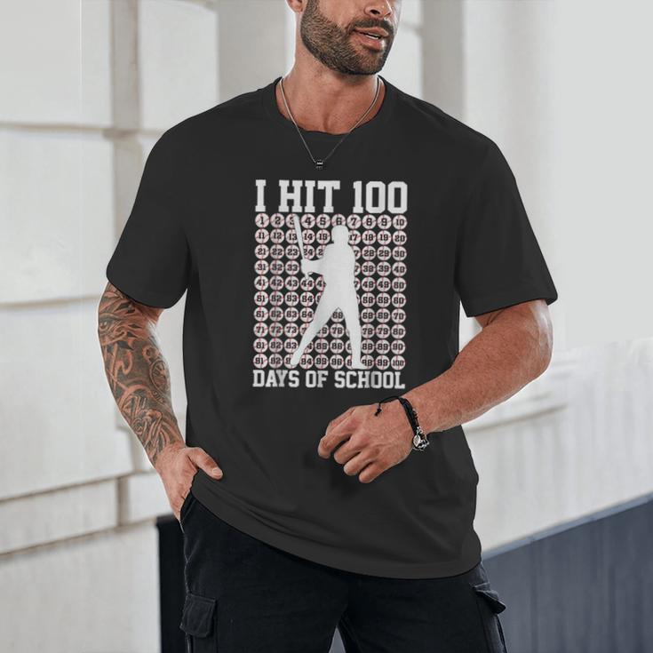 100 Days Of School Boys Kids 100th Day Balls For Baseball Unisex T-Shirt