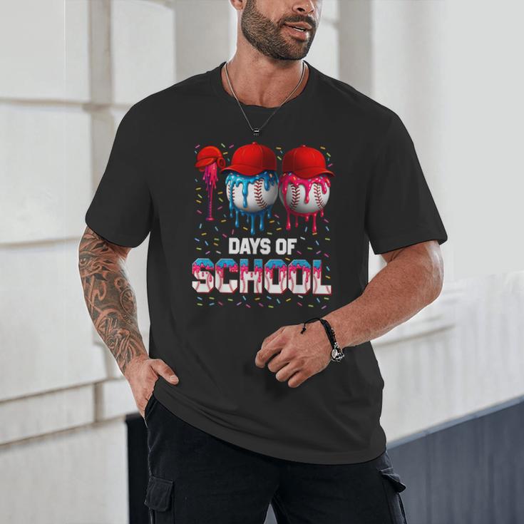 100 Days Of School Dripping Baseball 100th Day Teacher Boy Unisex T-Shirt 100 Days Of School Dripping Baseball 100th Day Teacher Boy Unisex T-Shirt
