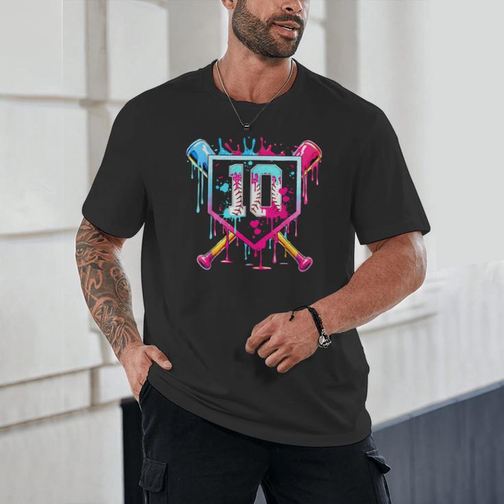10th Birthday Boys Baseball Ice Cream Drip Boys Baseball Unisex T-Shirt 10th Birthday Boys Baseball Ice Cream Drip Boys Baseball Unisex T-Shirt