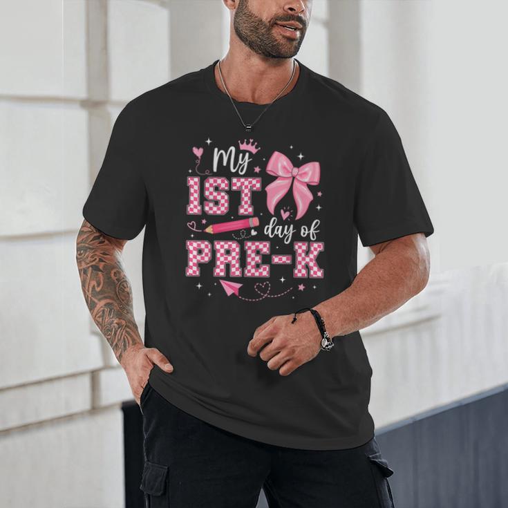 My 1st Day Of Pre-K PreK Pre K 2025 Back To School Girls Unisex T-Shirt My 1st Day Of Pre-K PreK Pre K 2025 Back To School Girls Unisex T-Shirt