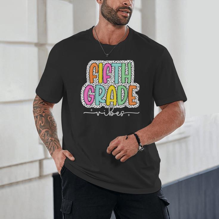 5th Fifth Grade Vibes Back To School Dalmatian Dots Unisex T-Shirt 5th Fifth Grade Vibes Back To School Dalmatian Dots Unisex T-Shirt