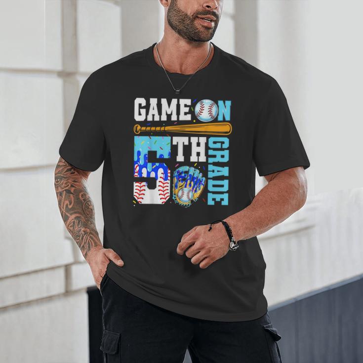 5th Grade Back To School Baseball Drip Ice Cream Game On Unisex T-Shirt 5th Grade Back To School Baseball Drip Ice Cream Game On Unisex T-Shirt