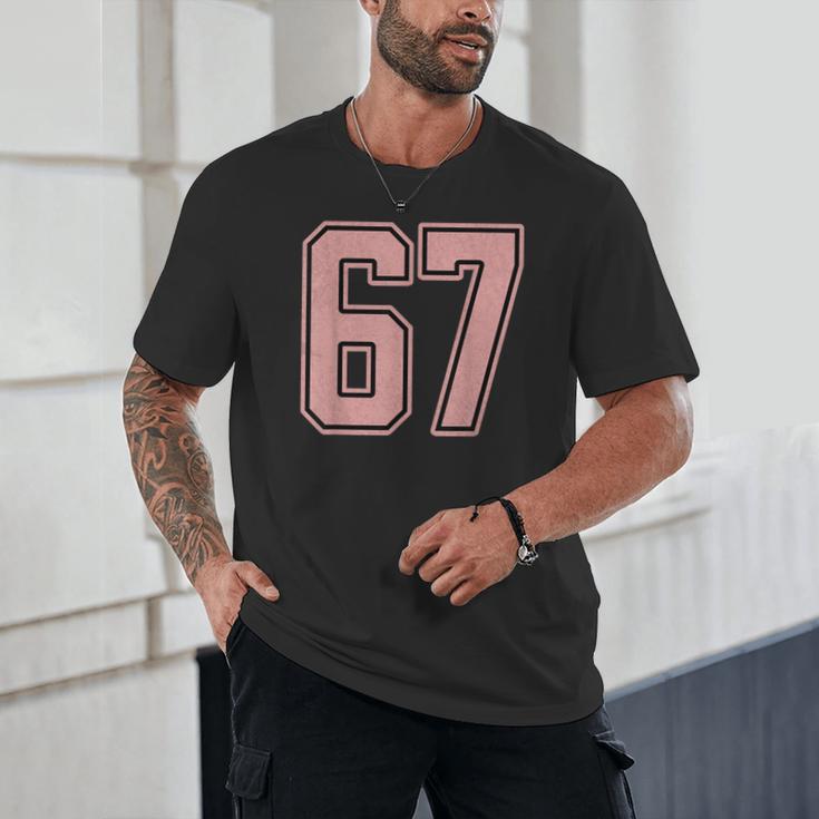 6 7 Number 67 Baseball Meme Tee For Women Unisex T-Shirt 6 7 Number 67 Baseball Meme Tee For Women Unisex T-Shirt