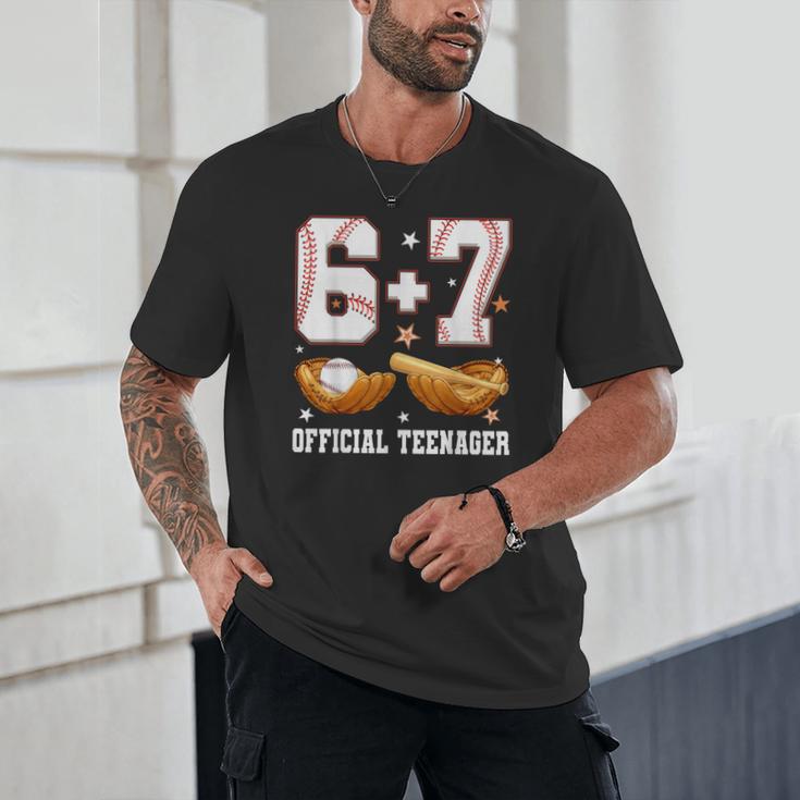 67 13 Year Old Official Teenager Baseball Boy 13th Birthday Unisex T-Shirt