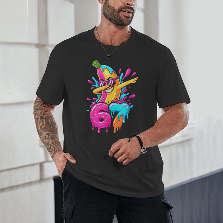 67 Baseball Dabbing Banana 6 7 Dripping Ice Cream Meme Unisex T-Shirt 67 Baseball Dabbing Banana 6 7 Dripping Ice Cream Meme Unisex T-Shirt