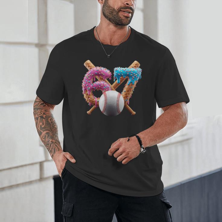 67 Baseball Ice Cream Drip Kids Youth Unisex T-Shirt