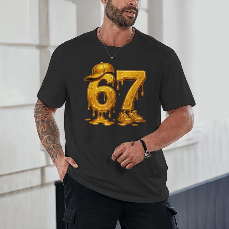 67 Brain Rot Meme Baseball Ice Cream Drip For Kids & Teens Unisex T-Shirt 67 Brain Rot Meme Baseball Ice Cream Drip For Kids & Teens Unisex T-Shirt