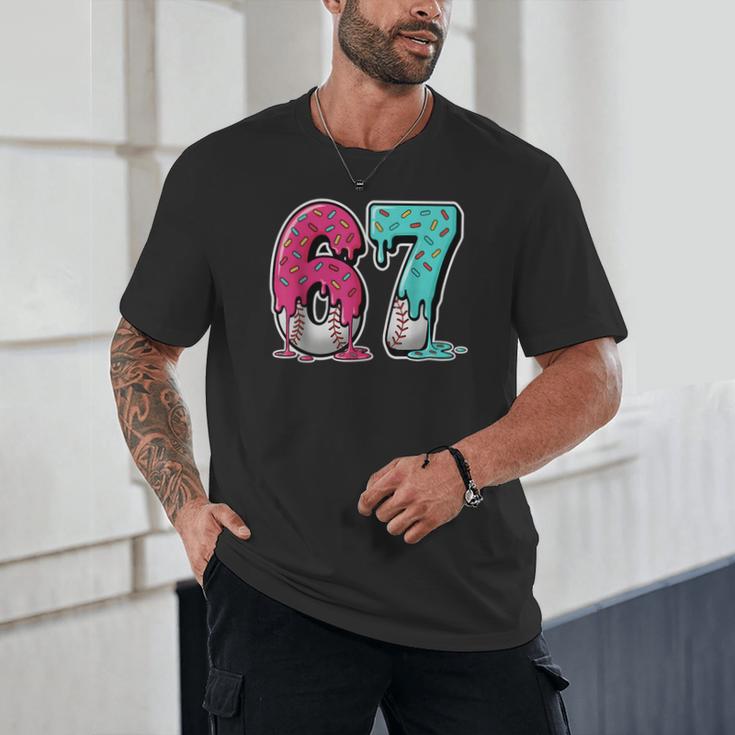 67 Ice Cream Drip Baseball Gen Alpha Slang Six Seven Meme Unisex T-Shirt 67 Ice Cream Drip Baseball Gen Alpha Slang Six Seven Meme Unisex T-Shirt
