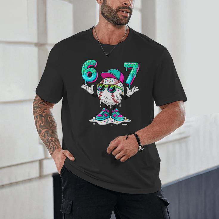 67 Meme Six Seven 6 7 Meme Baseball Drip Unisex T-Shirt