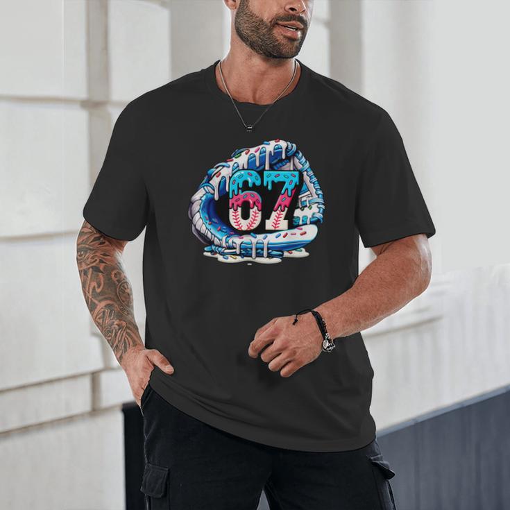 67 Meme Slang Baseball Glove Drip Ice Cream Six Seven 6 7 Unisex T-Shirt 67 Meme Slang Baseball Glove Drip Ice Cream Six Seven 6 7 Unisex T-Shirt