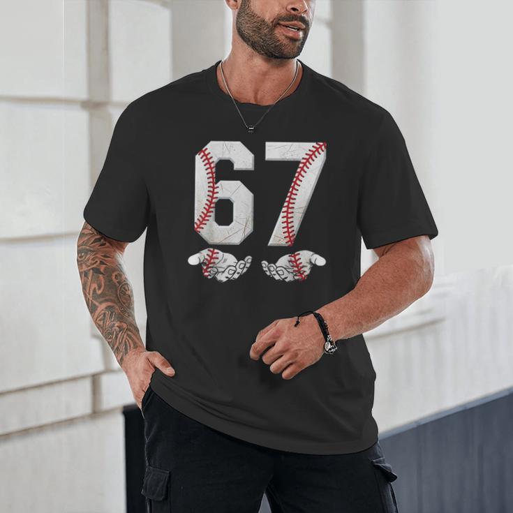67 Six Seven Number 6 7 Meme Baseball Six Seven For Boys Men Unisex T-Shirt 67 Six Seven Number 6 7 Meme Baseball Six Seven For Boys Men Unisex T-Shirt
