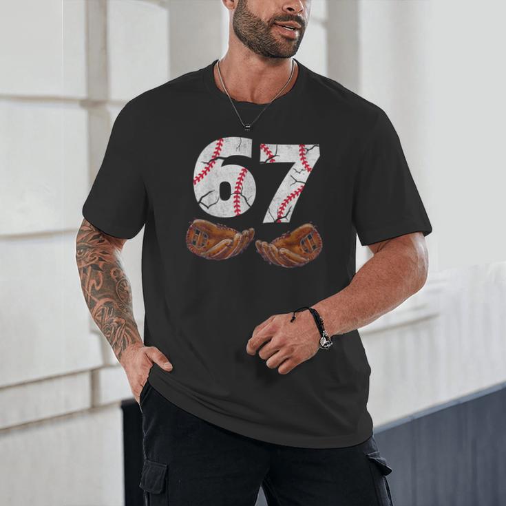 67 Trend Baseball Six Seven Number For Boys Men Unisex T-Shirt 67 Trend Baseball Six Seven Number For Boys Men Unisex T-Shirt