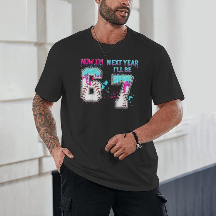 6th Birthday Now I'm 6 Next Year I'Ll Be 7 Baseball Drip 67 Unisex T-Shirt 6th Birthday Now I'm 6 Next Year I'Ll Be 7 Baseball Drip 67 Unisex T-Shirt