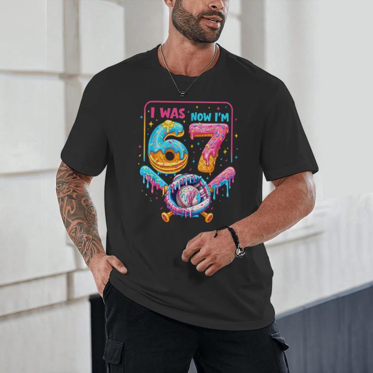 7th Birthday Boys I Was 6 Now I'm 7 Baseball Ice Cream Drip Unisex T-Shirt 7th Birthday Boys I Was 6 Now I'm 7 Baseball Ice Cream Drip Unisex T-Shirt