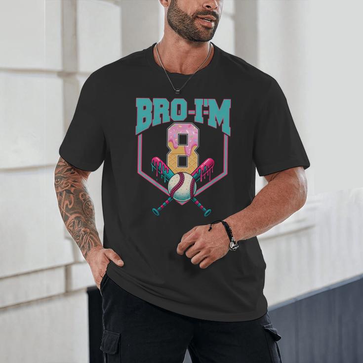 8th Birthday Boy Bro I'm 8 Years Old Baseball Theme Unisex T-Shirt 8th Birthday Boy Bro I'm 8 Years Old Baseball Theme Unisex T-Shirt