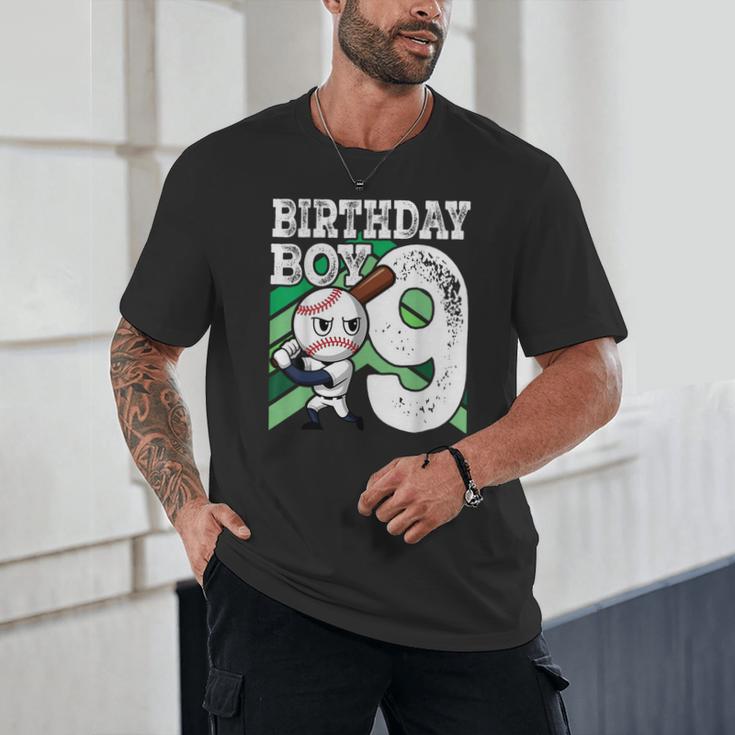 9th Birthday Baseball Birthday Party 9th Birthday Boy Unisex T-Shirt