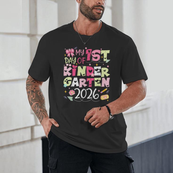 Back To School My 1st Day Of Kindergarten 2026 Bow Unisex T-Shirt Back To School My 1st Day Of Kindergarten 2026 Bow Unisex T-Shirt
