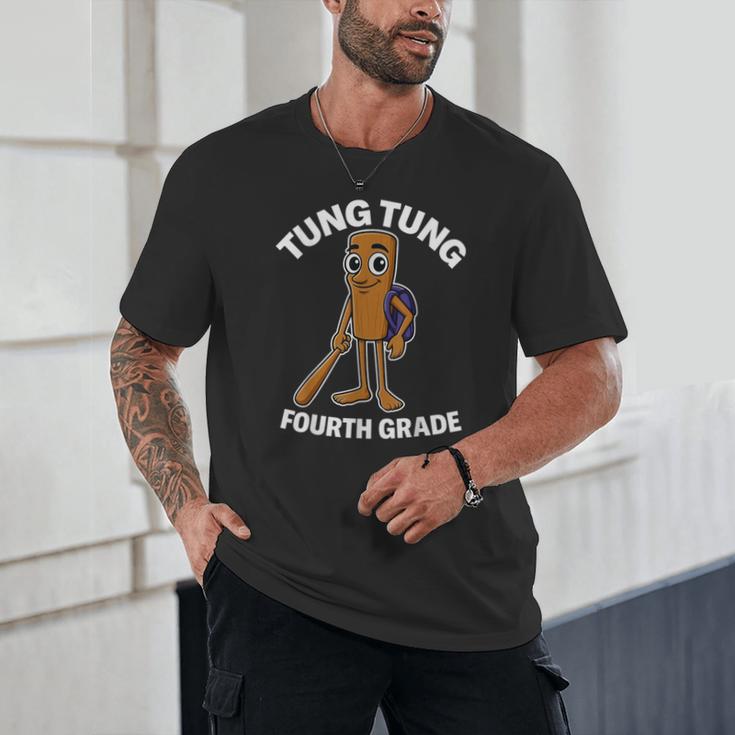 Back To School 4th Grade Italian Brainrot Tung Tung Sahur Unisex T-Shirt Back To School 4th Grade Italian Brainrot Tung Tung Sahur Unisex T-Shirt