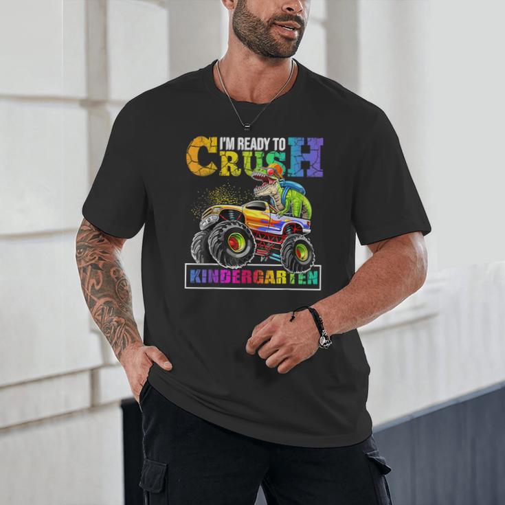 Back To School Boy Dinosaur I'm Ready To Crush Kindergarten Unisex T-Shirt Back To School Boy Dinosaur I'm Ready To Crush Kindergarten Unisex T-Shirt
