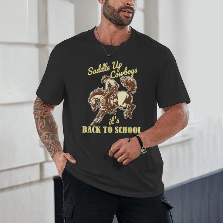Back To School Cowboy Rodeo Country Western Saddle Up Boys Unisex T-Shirt