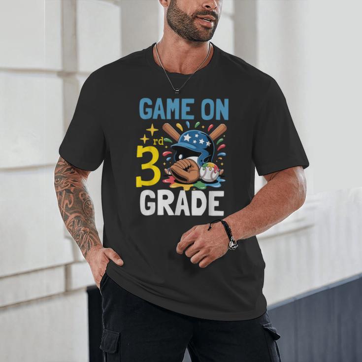 Back To School Game On Third Grade Baseball First Day Boys Unisex T-Shirt Back To School Game On Third Grade Baseball First Day Boys Unisex T-Shirt
