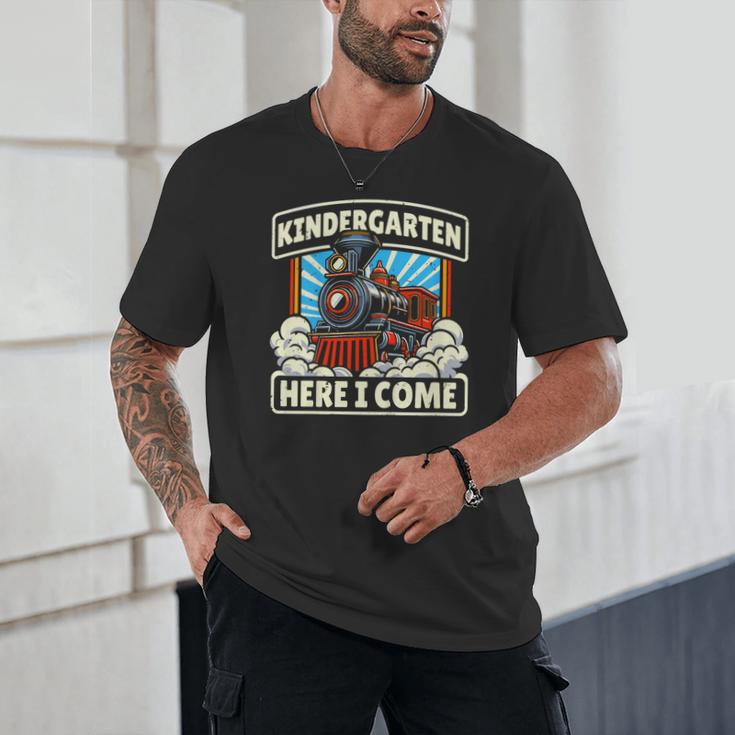 Back To School Kindergarten Here I Come Train Boys Girls Unisex T-Shirt
