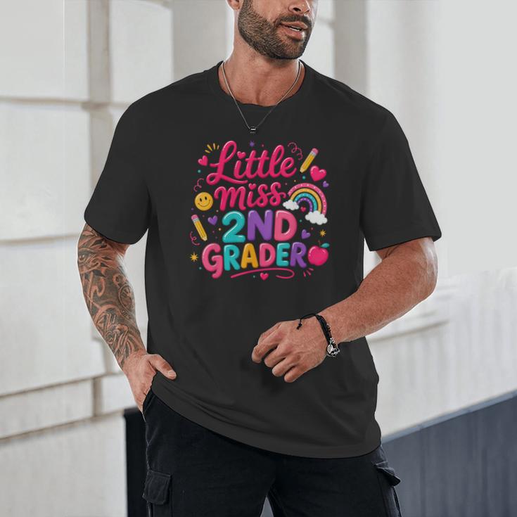 Back To School Little Miss 2nd Grader Rainbow Girl Unisex T-Shirt