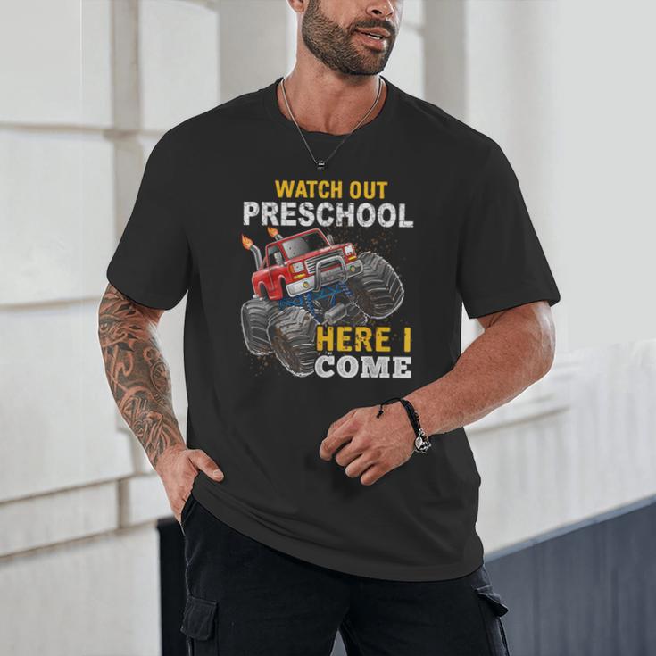 Back To School Preschool Here I Come For Boy Kids Truck Unisex T-Shirt Back To School Preschool Here I Come For Boy Kids Truck Unisex T-Shirt
