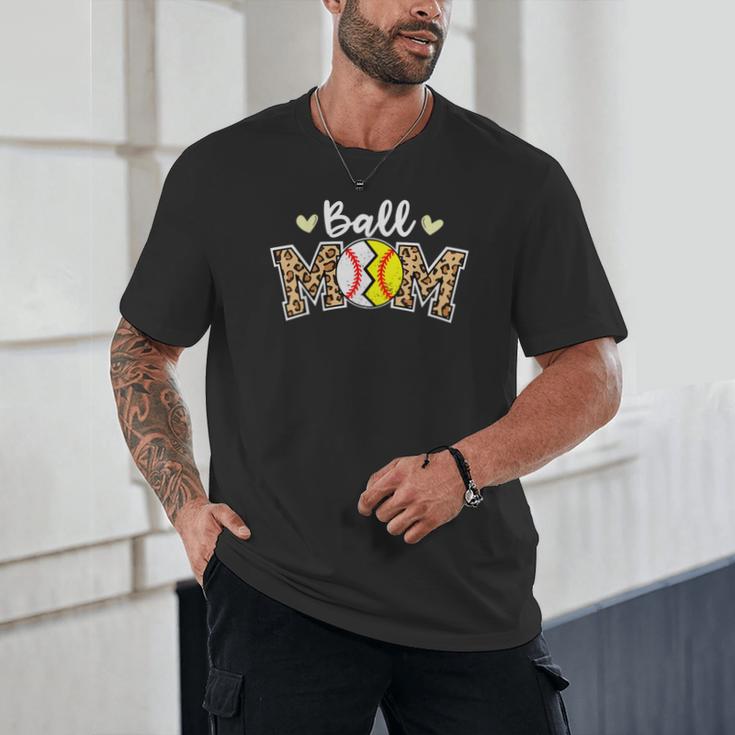 Ball Mom Leopard Baseball Softball Player Mom Unisex T-Shirt Ball Mom Leopard Baseball Softball Player Mom Unisex T-Shirt