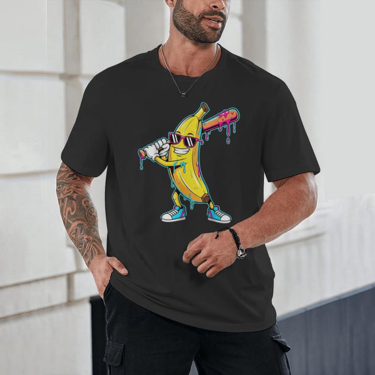 Banana Baseball Drip Kids Youth Boys Girls Unisex T-Shirt Banana Baseball Drip Kids Youth Boys Girls Unisex T-Shirt