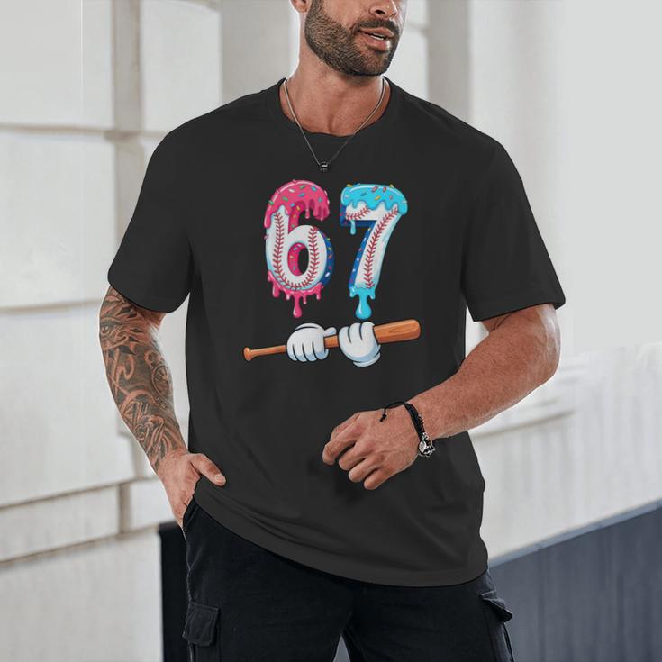 Baseball 67 Ice Cream Drip Six Seven Boys Unisex T-Shirt Baseball 67 Ice Cream Drip Six Seven Boys Unisex T-Shirt