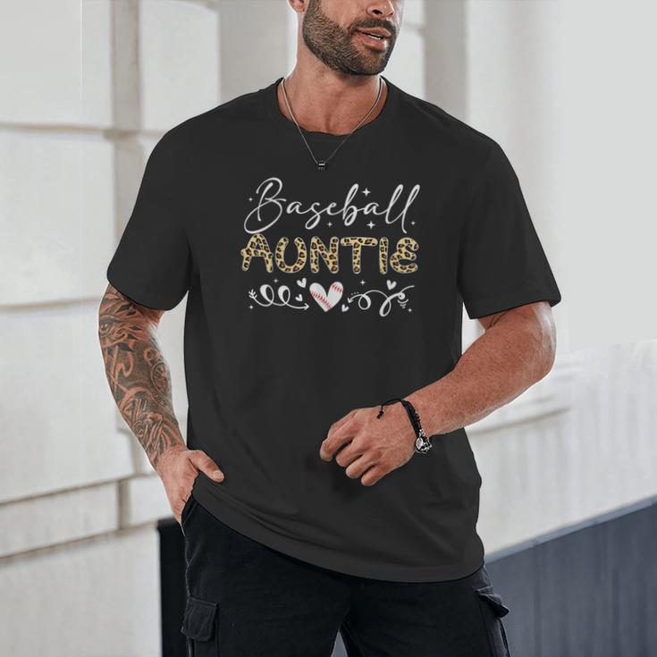 Baseball Auntie Leopard Baseball Heart Unisex T-Shirt Baseball Auntie Leopard Baseball Heart Unisex T-Shirt