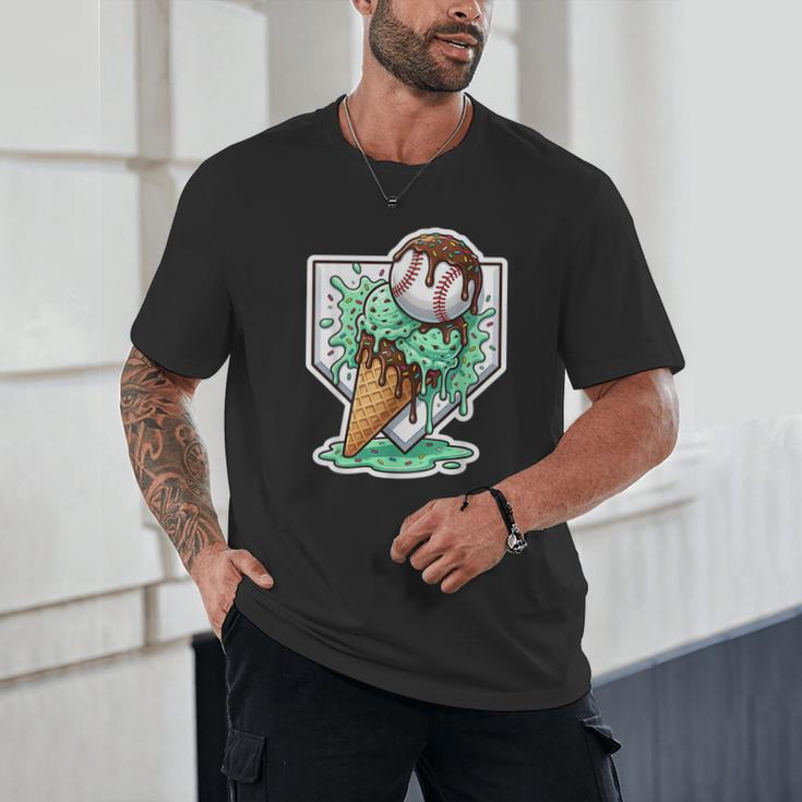 Baseball Boys Ice Cream Drip Baseball Boys Youth Mint Choco Unisex T-Shirt Baseball Boys Ice Cream Drip Baseball Boys Youth Mint Choco Unisex T-Shirt